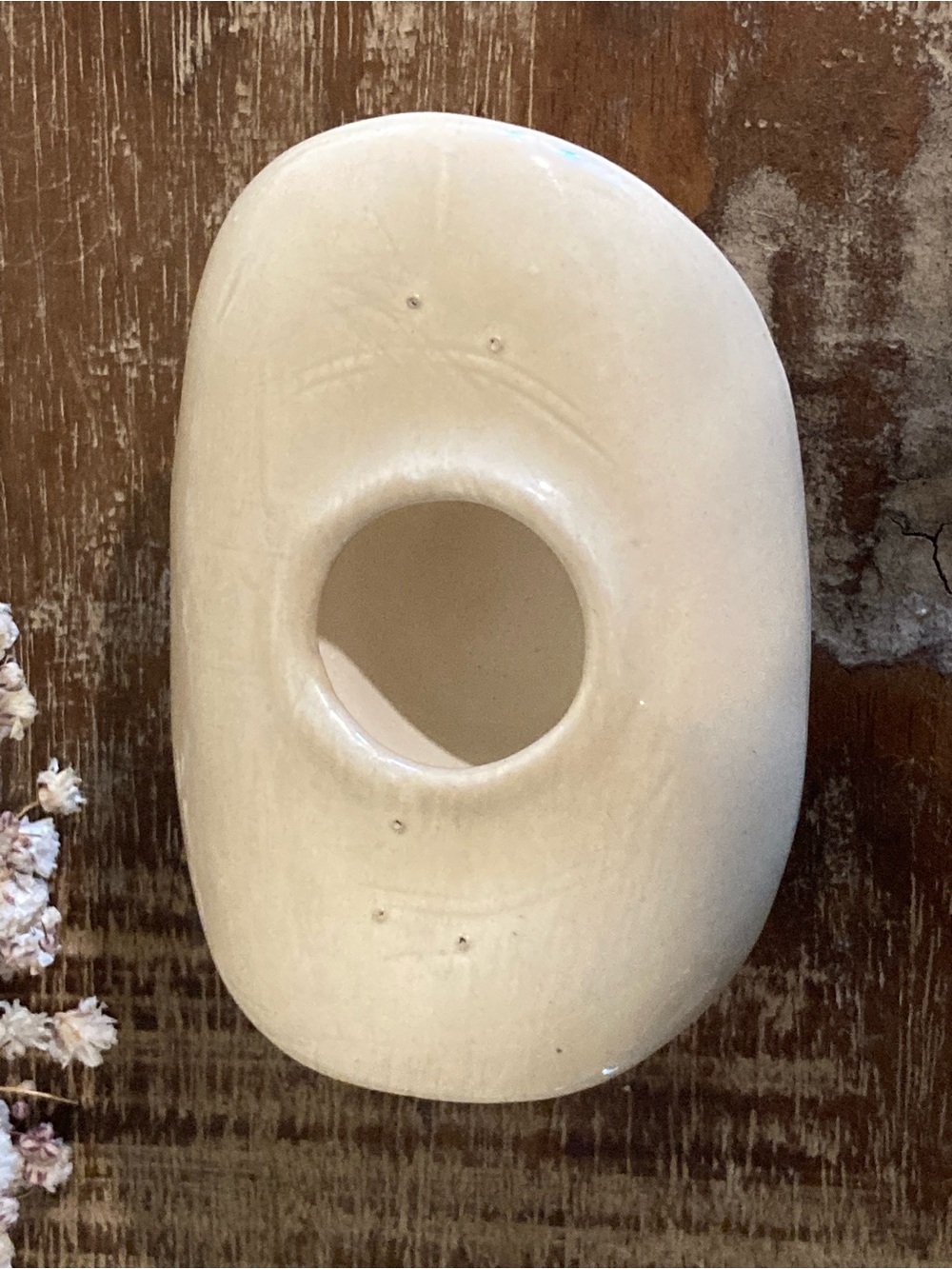 Ceramic Cowboy Hat Trinket - Cream Colored - Picture 7 of 12